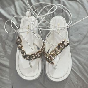 White sandal